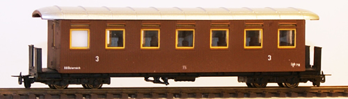 Ferro Train 701-218 - Austrian BBÖ Cah/s 718 MzB 1908-7 windows,wooden sides